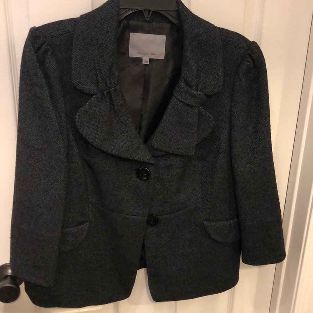 Classiques entier gray with blue suit jacket